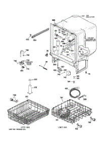 02 - Body Parts parts for Hot Point Dishwasher HDA3500N00WW / from AppliancePartsPros.com