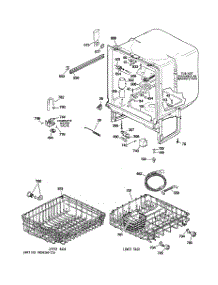 02 - Body Parts parts for Hot Point Dishwasher HDA2040V00SA / from AppliancePartsPros.com