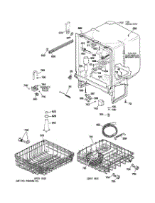 02 - Body Parts parts for Hot Point Dishwasher HDA3600D00WW / from AppliancePartsPros.com