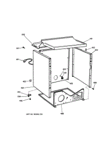 03 - Cabinet parts for Hot Point Dryer NVLR223GG4WW / from AppliancePartsPros.com
