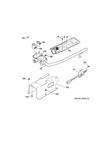 05 - Gas Valve & Burner Assembly parts for Hot Point Dryer HTDP120GD0WW / from AppliancePartsPros.com