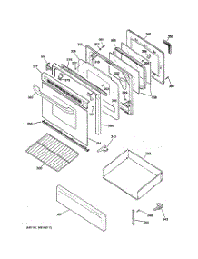 04 - Door & Drawer Parts parts for Hot Point Range RGB746WEHEWW / from AppliancePartsPros.com