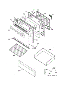 04 - Door & Drawer Parts parts for Hot Point Range RGB745EEHDBB / from AppliancePartsPros.com