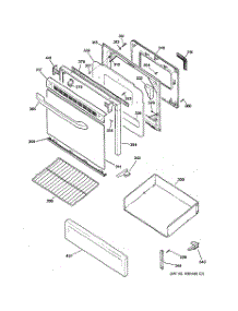 04 - Door & Drawer Parts parts for Hot Point Range RGB740BEHECT / from AppliancePartsPros.com