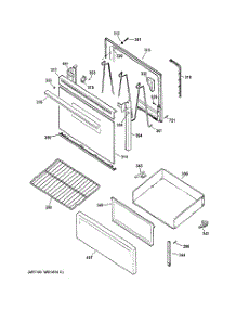 03 - Door & Drawer Parts parts for Hot Point Range RB525BH4WH / from AppliancePartsPros.com