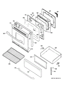 03 - Door & Drawer Parts parts for Hot Point Range RB790SH5SA / from AppliancePartsPros.com