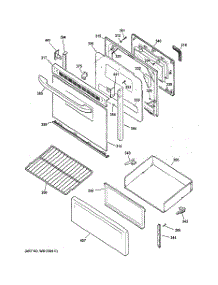 03 - Door & Drawer Parts parts for Hot Point Range RB757CH5CC / from AppliancePartsPros.com