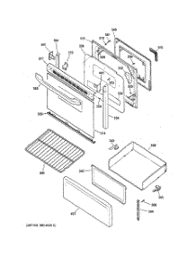 03 - Door & Drawer Parts parts for Hot Point Range RB740BH5WH / from AppliancePartsPros.com
