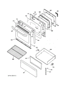03 - Door & Drawer Parts parts for Hot Point Range RB790CK4CC / from AppliancePartsPros.com