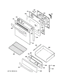 03 - Door & Drawer Parts parts for Hot Point Range RB800SJ5SA / from AppliancePartsPros.com
