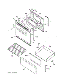 03 - Door & Drawer Parts parts for Hot Point Range RB536BK2BB / from AppliancePartsPros.com