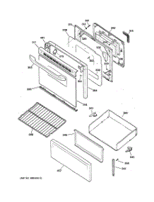 03 - Door & Drawer Parts parts for Hot Point Range RB787WH5WW / from AppliancePartsPros.com