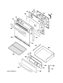 03 - Door & Drawer Parts parts for Hot Point Range RB800CJ5CC / from AppliancePartsPros.com