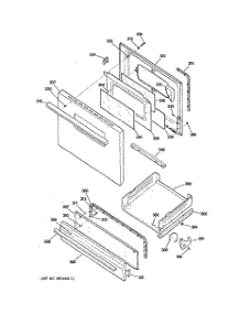 04 - Door & Drawer Parts parts for Hot Point Range RGB528PEH3WW / from AppliancePartsPros.com