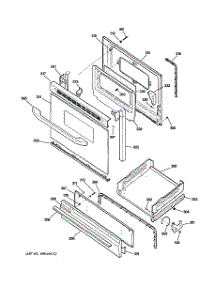 04 - Door & Drawer Parts parts for Hot Point Range RGB533BEK5BB / from AppliancePartsPros.com