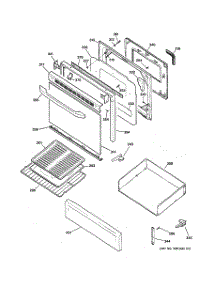 04 - Door & Drawer Parts parts for Hot Point Range RGB740BEHBCT / from AppliancePartsPros.com