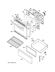 03 - Door & Drawer Parts parts for Hot Point Range RCB787WJ4WW / from AppliancePartsPros.com