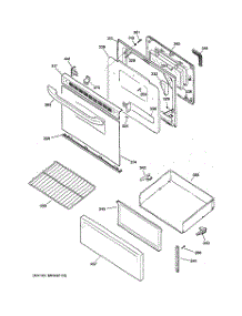 03 - Door & Drawer Parts parts for Hot Point Range RCB757WJ3WW / from AppliancePartsPros.com