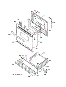 04 - Door & Drawer Parts parts for Hot Point Range RGB533WEH6WW / from AppliancePartsPros.com