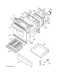 04 - Door & Drawer Parts parts for Hot Point Range RGB746WEH7WW / from AppliancePartsPros.com