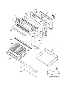 04 - Door & Drawer Parts parts for Hot Point Range RGB740BEH9WH / from AppliancePartsPros.com
