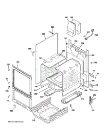 03 - Body Parts parts for Hot Point Range RGA724EK4WH / from AppliancePartsPros.com