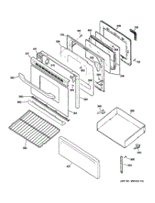 03 - Door & Drawer Parts parts for Hot Point Range RB790DR2WW / from AppliancePartsPros.com