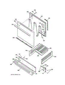04 - Door & Drawer Parts parts for Hot Point Range RGB508PET1WH / from AppliancePartsPros.com