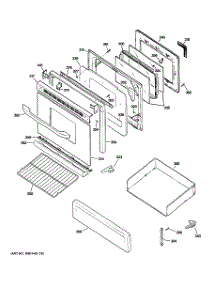 04 - Door & Drawer Parts parts for Hot Point Range RGB790DET1BB / from AppliancePartsPros.com
