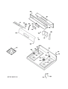 02 - Control Panel & Cooktop parts for Hot Point Range RGB540SEP4SA / from AppliancePartsPros.com