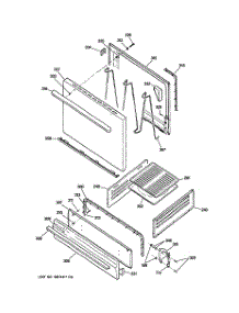 04 - Door & Drawer Parts parts for Hot Point Range RGB508PPH7WH / from AppliancePartsPros.com