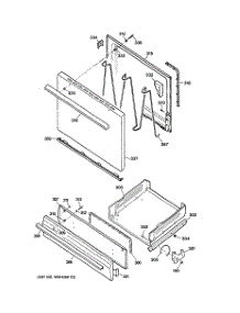 04 - Door & Drawer Parts parts for Hot Point Range RGB524PPH7WH / from AppliancePartsPros.com