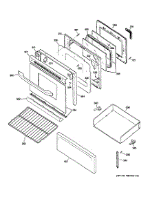03 - Door & Drawer Parts parts for Hot Point Range RB792SR1SA / from AppliancePartsPros.com