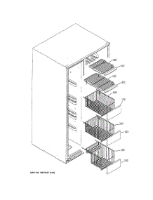 05 - Freezer Shelves parts for Hot Point Refrigerator HSK27MGWJCCC / from AppliancePartsPros.com