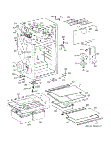 02 - Cabinet parts for Hot Point Refrigerator HTM18GCSDRSA / from AppliancePartsPros.com