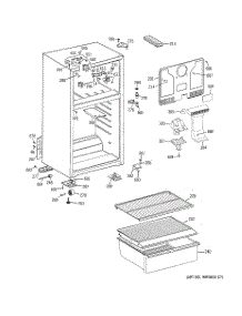 02 - Cabinet parts for Hot Point Refrigerator HTS16BBSBLCC / from AppliancePartsPros.com