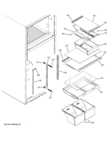 06 - Fresh Food Shelves parts for Hot Point Refrigerator HTS18IBSXRCC / from AppliancePartsPros.com