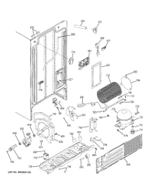 08 - Sealed System & Mother Board parts for Hot Point Refrigerator HSS22GFTBWW / from AppliancePartsPros.com