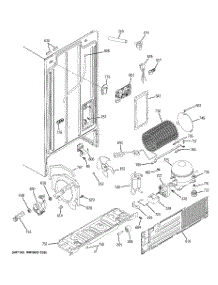 08 - Sealed System & Mother Board parts for Hot Point Refrigerator HSS25GFTGBB / from AppliancePartsPros.com