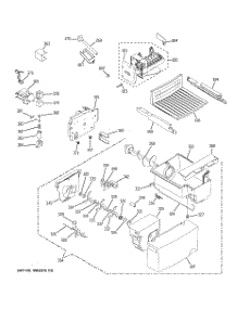 05 - Ice Maker & Dispenser parts for Hot Point Refrigerator HSS22GFTFWW / from AppliancePartsPros.com