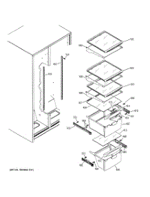 07 - Fresh Food Shelves parts for Hot Point Refrigerator HSM25IFTFSA / from AppliancePartsPros.com