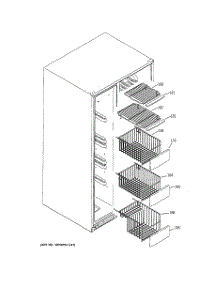 05 - Freezer Shelves parts for Hot Point Refrigerator HSK29MGWACCC / from AppliancePartsPros.com