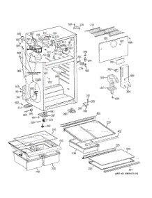 02 - Cabinet parts for Hot Point Refrigerator HTM18GCSARSA / from AppliancePartsPros.com