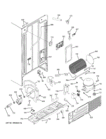 08 - Sealed System & Mother Board parts for Hot Point Refrigerator HSH22IFTCCC / from AppliancePartsPros.com