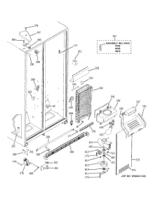 03 - Freezer Section parts for Hot Point Refrigerator HSH25IFTFCC / from AppliancePartsPros.com