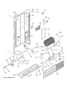 08 - Sealed System & Mother Board parts for Hot Point Refrigerator HSM25GFTCSA / from AppliancePartsPros.com