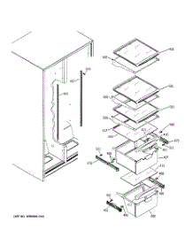 07 - Fresh Food Shelves parts for Hot Point Refrigerator HSM25IFTDSA / from AppliancePartsPros.com