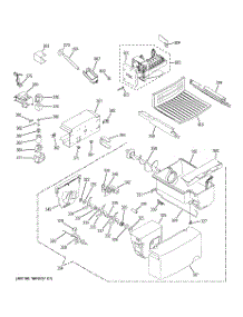 05 - Ice Maker & Dispenser parts for Hot Point Refrigerator HSM25IFTBSA / from AppliancePartsPros.com