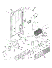 08 - Sealed System & Mother Board parts for Hot Point Refrigerator HSM25IFTBSA / from AppliancePartsPros.com