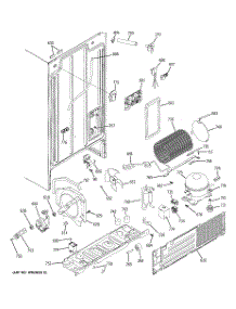 08 - Sealed System & Mother Board parts for Hot Point Refrigerator HSM22IFTBSA / from AppliancePartsPros.com